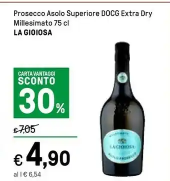 Iper La Grande La Gioiosa Prosecco Asolo Superiore DOCG Extra Dry offerta