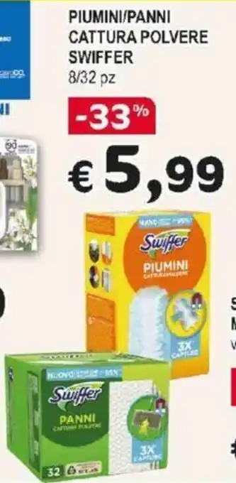 PIUMINI/PANNI CATTURA POLVERE SWIFFER 8/32 pz