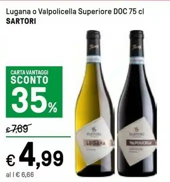 Iper La Grande Sartori Lugana O Valpolicella Superiore Doc offerta