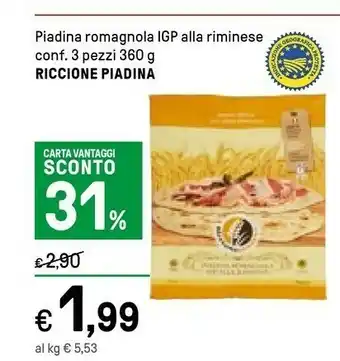 Riccione piadina Piadina 360 G(ml)