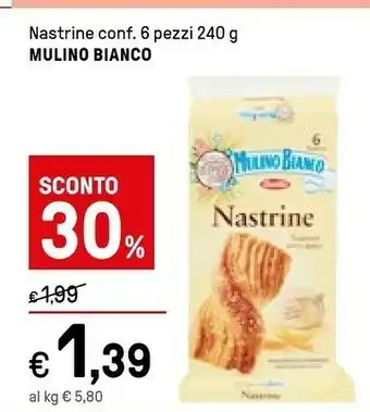 Iper La Grande Mulino Bianco Nastrine 240 G(ml) offerta