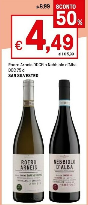 Iper La Grande San Silvestro Roero Arneis Docg offerta