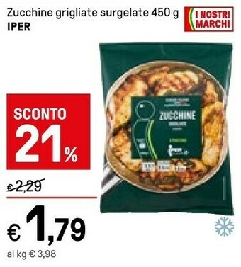 Iper La Grande Iper Zucchine Grigliate 450g offerta