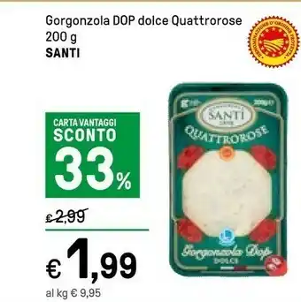 Iper La Grande Osella Santi Gorgonzola Dop Dolce Quattrorose offerta