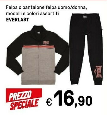 Iper La Grande Everlast Felpa O Pantalone Felpa Uomo / Donna offerta