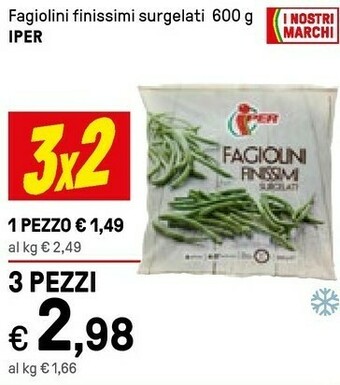 Iper La Grande Iper Fagiolini Finissimi 600g offerta