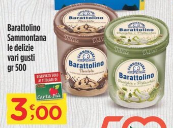 Crai Barattolino Sammontana le delizie vari gusti gr 500 offerta