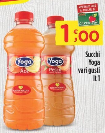 Crai Succhi Yoga vari gusti It 1 offerta