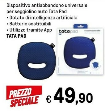 Iper La Grande Tata Pad Dispositivo Antiabbandono Universale Per Seggiolino Auto offerta