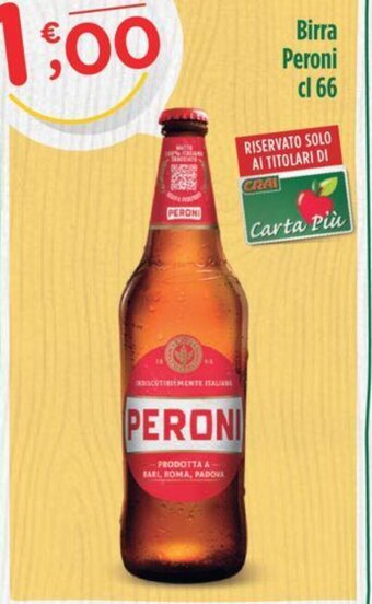 Crai Birra Peroni cl 66 offerta