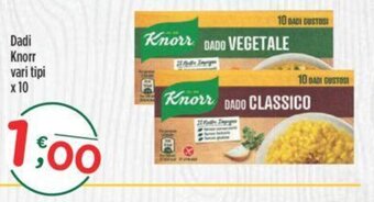 Crai Dadi Knorr vari tipi x 10 offerta