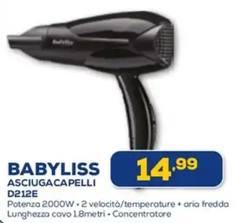 BABYLISS ASCIUGACAPELLI D212E