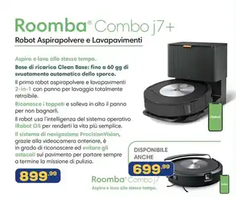 Euronics Roomba Combo j7+ offerta