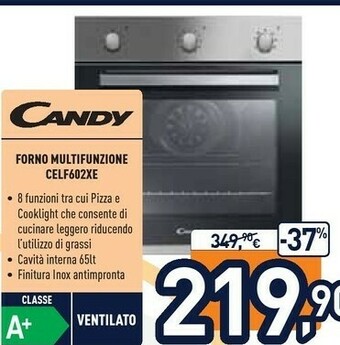 Unieuro Candy POP EVO CELF602X/E 65 L A+ Acciaio Inossidabile offerta