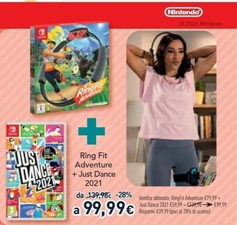 Unieuro Nintendo Ring Fit Adventure Videogioco Switch offerta