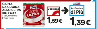 Coop Foxy Carta Da Cucina Asso Ultra Big offerta