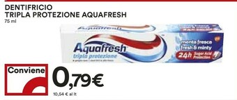 Coop Aquafresh Dentifricio Tripla Protezione offerta