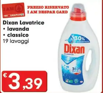Despar Dixan Detersivo lavatrice offerta