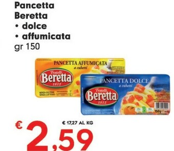 Despar Beretta Pancetta offerta