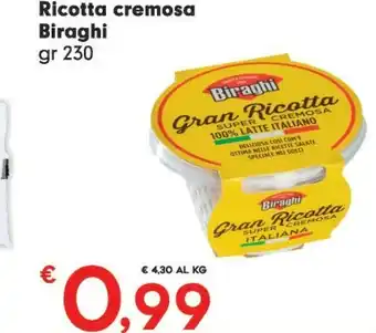 Despar Biraghi Ricotta offerta
