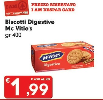 Despar Mc vitie's Biscotti offerta