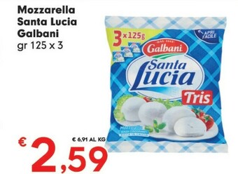 Despar Galbani Mozzarella offerta