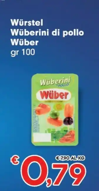 Eurospar Wuber Wurstel offerta