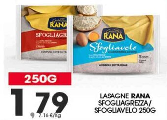 Interspar LASAGNE RANA SFOGLIAGREZZA/ SFOGLIAVELO 250G offerta