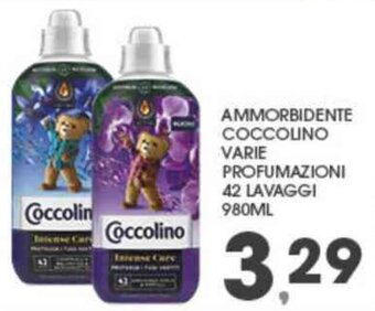 Interspar AMMORBIDENTE COCCOLINO VARIE PROFUMAZIONI 42 LAVAGGI 980ML offerta