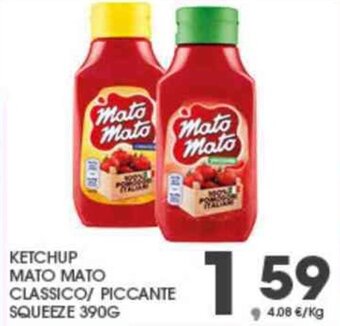 Interspar KETCHUP MATO MATO CLASSICO/ PICCANTE SQUEEZE 390G offerta