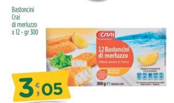 Crai Bastoncini Crai di merluzzo x 12 - gr 300 offerta