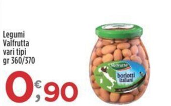 Crai Legumi Valfrutta vari tipi gr 360/370 offerta