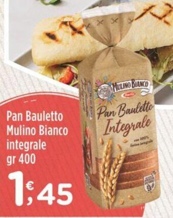 Crai Pan Bauletto Mulino Bianco integrale gr 400 offerta