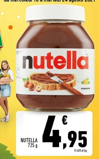 Conad City Ferrero Nutella 725g offerta
