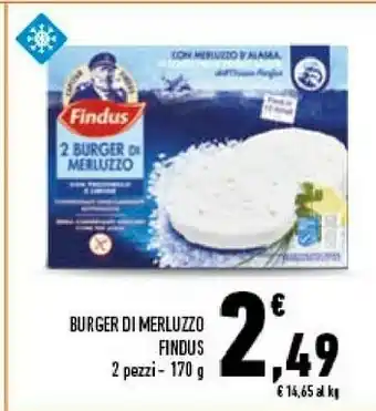 Conad City Findus 2 Burger Di Merluzzo Con Prezzemolo E Limone 170 G(ml) offerta