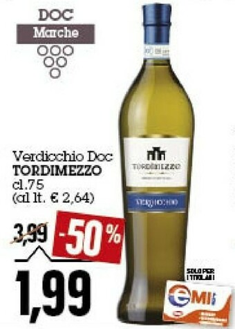 Emi Supermercati Vino bianco offerta