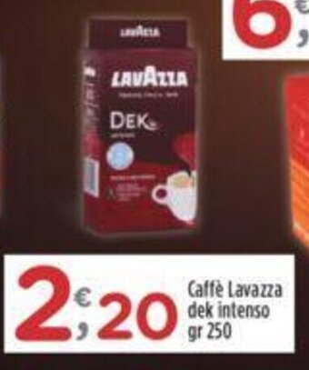 Crai Caffè Lavazza dek intenso gr 250 offerta
