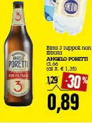 Emi Supermercati Angelo poretti Birra offerta