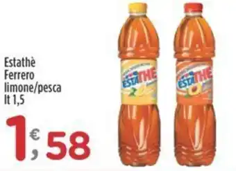 Crai Estathè Ferrero limone/pesca It 1,5 offerta