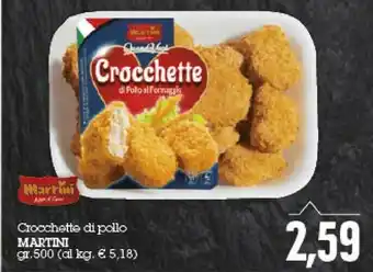 Emi Supermercati Martini Crocchette di pollo offerta