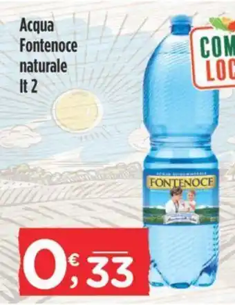 Crai Acqua Fontenoce naturale lt 2 offerta