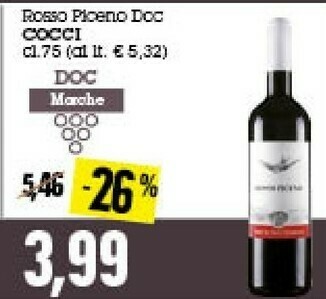 Emi Supermercati Vino rosso offerta