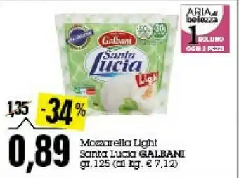 Emi Supermercati Galbani Mozzarella offerta