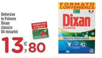 Crai Detersivo in Polvere Dixan classico 84 misurini offerta