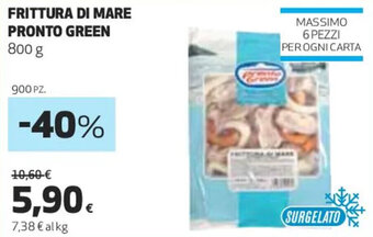 Coop FRITTURA DI MARE PRONTO GREEN 800 g offerta
