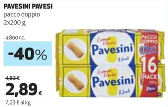 Coop PAVESINI PAVESI pacco doppio 2x200 g offerta