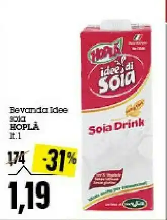 Emi Supermercati Oplà Latte di soia offerta