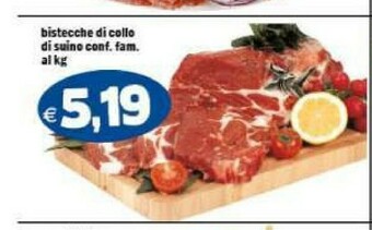 Gros Bistecche di maiale offerta