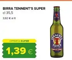 Tigre Tennent's birra super offerta