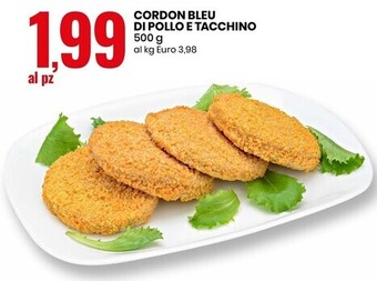 Eurospin Cordon bleu di pollo e tacchino offerta